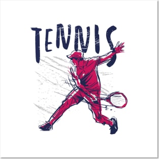 Tennis player Posters and Art